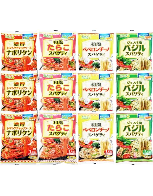 Amazon.co.jp: 五木食品 タカモリスパゲティ全4種×各3個食べ比べセット
