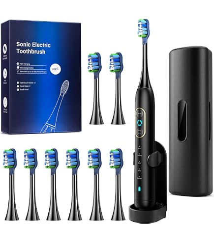 Amazon.co.jp: 電動歯ブラシ 音波式 電動ハブラシ 横振り IPX7防水 6