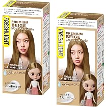 Amazon | フレッシュライト ミルキーヘアカラー プレミアムベージュ ×2