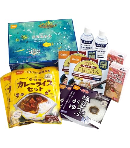 Amazon | 尾西の長期保存食セット3日分 2セット PSJBOX 非常食 保存食