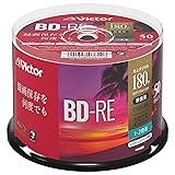 ビクター Victor くり返し録画用 BD-RE VBE130NP50SJ1 (片面1層/1-2倍速/50枚) ホワイト