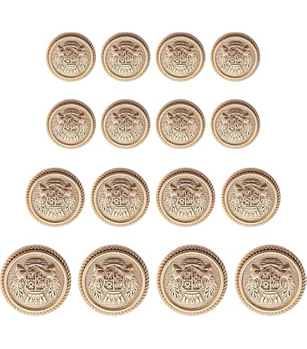 Amazon | BT-827【メタルボタン】【合金製】【25mm】銀色 透かし