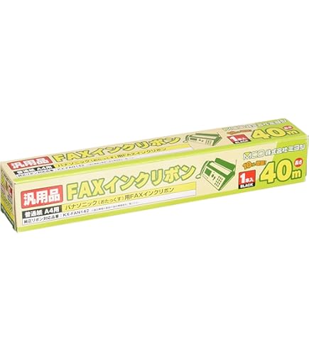 Amazon | パナソニック 普通紙FAX用インクフイルム KXFAN142