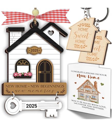 Herzförmiges Ornament 'This Girl Just Bought Her 1st House' – Geschenk Zur Hausübergabe In Geschenkbox