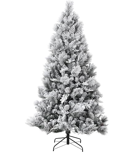 Amazon.co.jp: COSTWAY クリスマスツリー 180cm 雪化粧 christmas tree