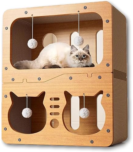 小物銘選 猫用爪研ぎ 回転ボールつきアーチ 遊びながら つめとぎ