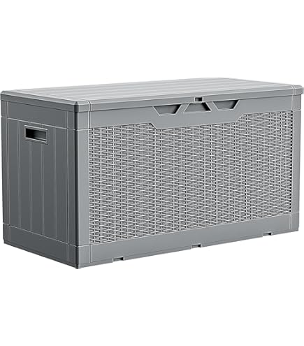 Amazon.co.jp: Alebert 物置 収納庫 屋外 防水 耐候 380L大容量 幅123
