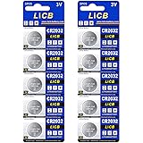LiCB 10個入 CR2032 リチウム ボタン 電池 3V 2032 コイン形電池 水銀ゼロシリーズ