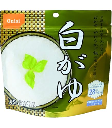 Amazon | 尾西食品 アルファ米 白がゆ 42g（非常食・保存食）×50個