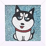 Maydear Small and Easy DIY 5d Diamond Painting Kits with Frame for Beginner with White Frame for Kids 6X8 inch (Diamond Paint
