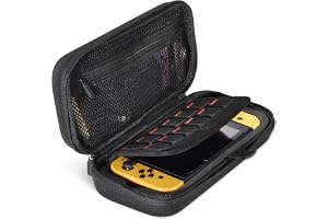 Amazonベーシック Switchキャリングケース ゲームカード12枚収納可能 Switch 2/1/有機ELモデル 対応 1個 ブラック