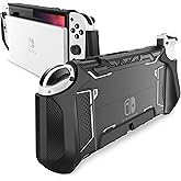 Mumba Dockable Switch OLED Case for Nintendo Switch OLED 2021, [Blade] Comfortable TPU Grip and Anti-Scratch Design, Compatib