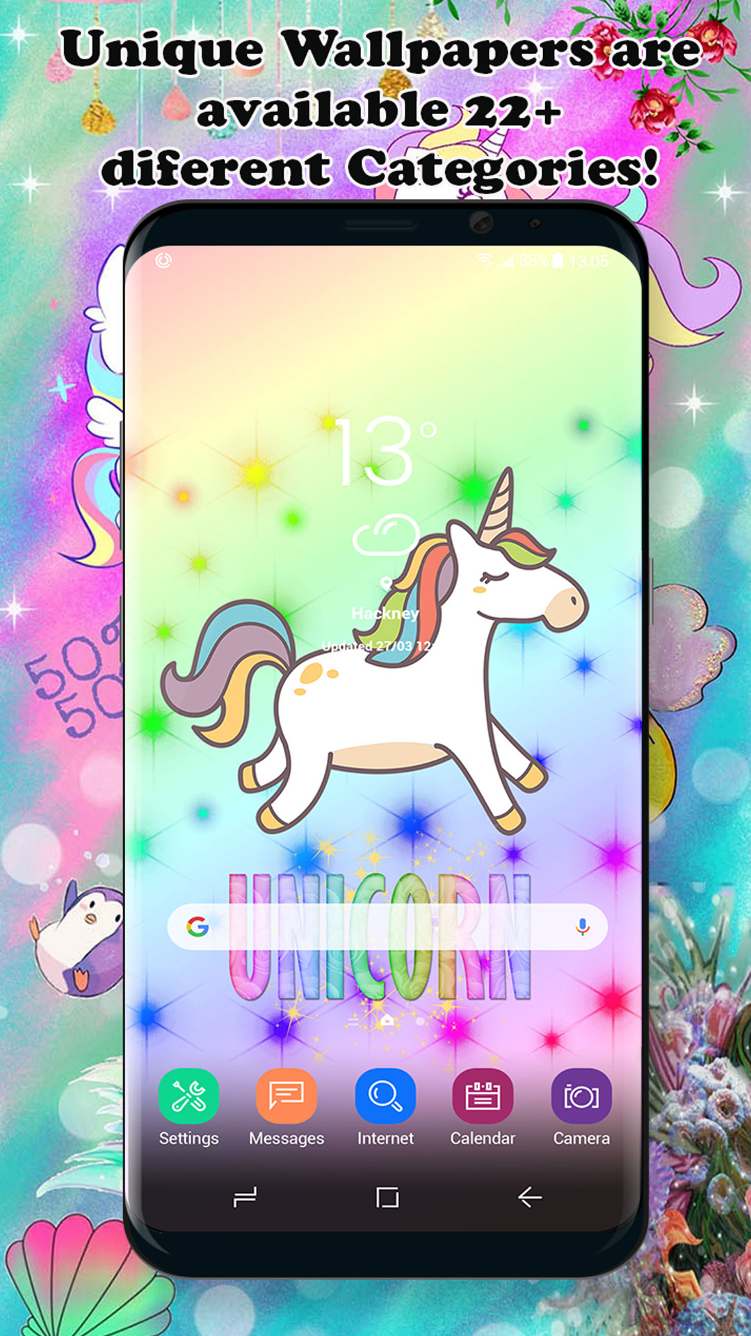 Amazon Co Jp Hd Unicorn Wallpaper Kawaii Unicorn Wallpapers Android アプリストア