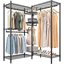 Amazon｜VIPEK L6 衣類ラック L字型 衣類ラック 高耐久 衣類ラック
