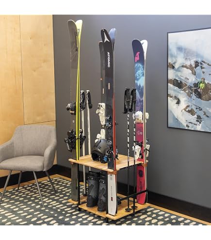 Amazon.co.jp: Pro Board Racks The Apres 縦型スキー収納ラック