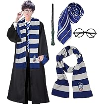 ハリーポッター (ローブ + 眼鏡 + ネクタイ + 魔法の杖) XS5個セット ハリーポッター (ローブ + 眼鏡 + ネクタイ + 魔法の杖) XS5個
