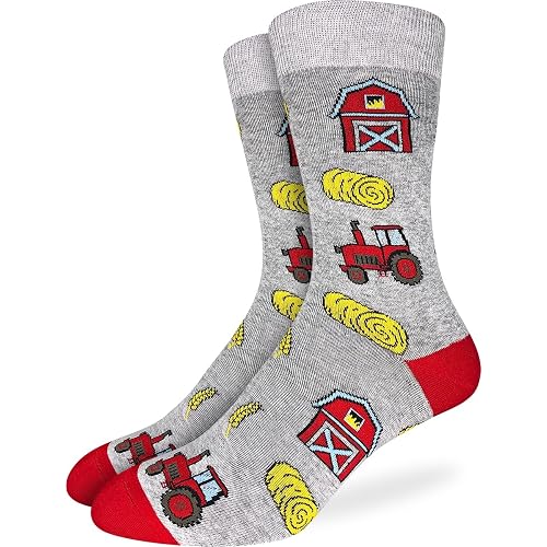 Good Luck Sock Men's Fish and Ocean Animal Socks, Adult