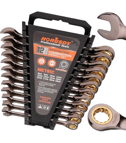 Amazon | 62 pc Metrinch Combo Spanner Socket & Wrench Set | 片口