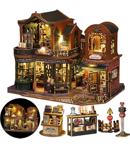 Amazon.co.jp: SUNNINO ミニチュアドールハウスキット DIYミニハウス