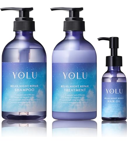 Amazon | YOLU ヨル | シャンプー トリートメント ヘアオイル 3点