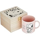 Amazon 山加商店 Peanuts ピーナッツ スヌーピー カラフル ピーナッツ マグカップ ハッピーホリデー柄 木箱入 Sn451 11h レッド 350ml コースター オンライン通販