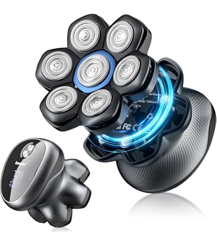✨早い者勝ち✨スキンヘッド用シェーバー 7Dスキンヘッド シェーバー マグネット Amazon | スキンヘッド シェーバー メンズ 髭剃り 126枚刃 7d