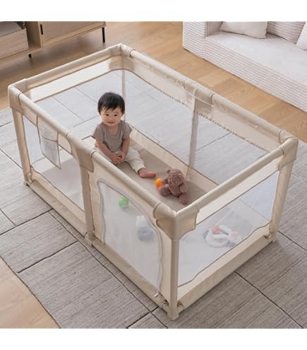 Amazon.co.jp: GGUMBI ベビーサークル＋敷パッドセット 折りたたみ