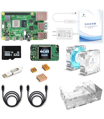 Amazon.co.jp: Traskit Starter Kit for Raspberry Pi 4 Model B