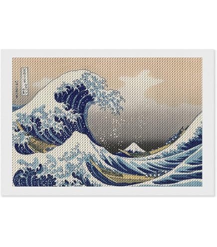 Amazon.co.jp: 葛飾北斎 富嶽三十六景 神奈川沖浪裏 ダイヤモンド