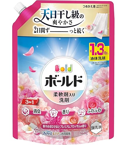 Amazon.co.jp: ボールド 粉末 香りつき 洗濯洗剤 ピュアクリーンボタ