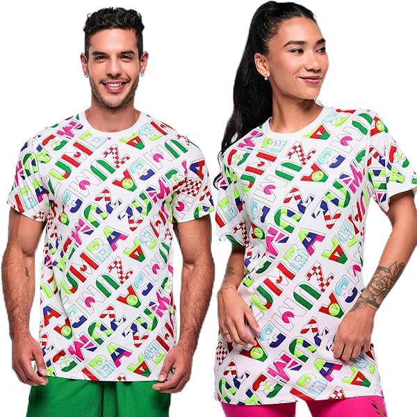 Amazon.co.jp: [ZUMBA] ズンバウエア レディース メッシュ トップス T