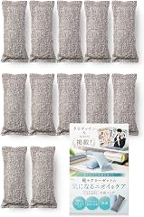 【クロワッサン掲載モデル】 靴 消臭 除湿 竹炭 靴箱 消臭剤 繰り返し使用可 グレー