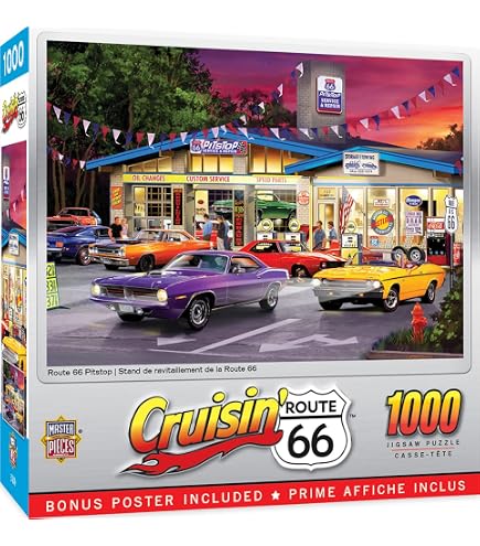 Amazon | Vermont Christmas Company Route 66 ジグソーパズル 1000