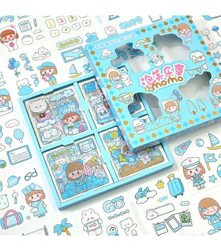 Amazon.co.jp: 手帳シール 韓国 シール コラージュ素材 シール 大量