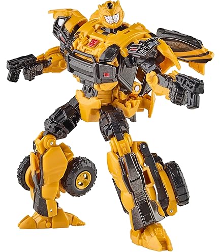 Transformers SDCC 2018 Esclusiva Bumblebee 'Retro Rock Garage' Vol.1 | Figure Bumblebee Gold E Dino-Cassette