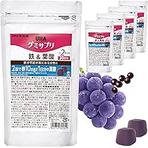 Amazon | UHA味覚糖 (ユーハ味覚糖) グミサプリ 鉄＆葉酸