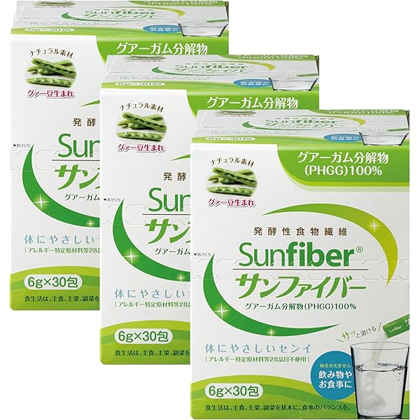 Amazon | 《 善玉菌 × 水溶性食物繊維 》サンファイバープラス 《3箱