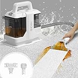 HiKiNS カーペットクリーナー 絨毯ソファークリーナー 14000Pa強力吸引 温水/洗剤対応 染み抜き 水洗い ソファー 洗浄機 布洗浄機 大容量タンク 車シートクリーナー 床 ラグ ぬいぐるみ 掃除用品