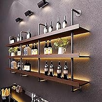 Amazon｜ワインボトルのディスプレイラック、 ワイングラスホルダー