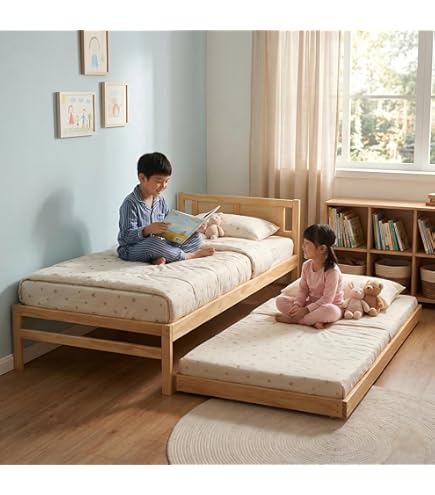 Amazon.co.jp: 親子ベッド 二段 シングル 【コンセント付き宮棚】 多段