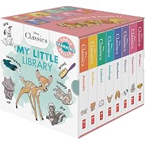洋書 Disney Classics Storybook Library Disney Classics: My Little 8-Book Library Cube : Amazon.com.au: Books