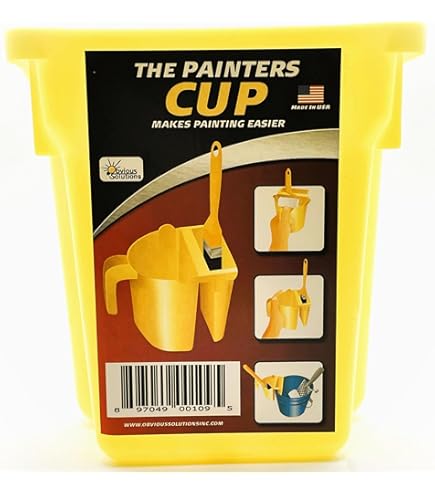 Mister Rui 4" Paint Bucket Hand Held, 8 Pack, Paint Cups, Paint Pail