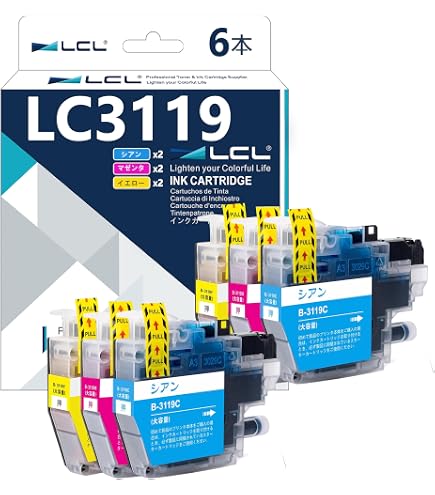 Amazon.co.jp: LCL LC3119 LC3119-4PK ブラザー 用 インク lc3119 純正