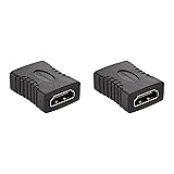 Amazonベーシック HDMI中継アダプター 29 x 22mm ブラック 2点セット