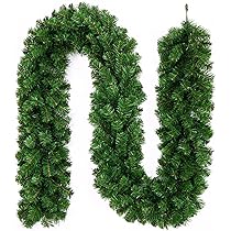 Amazon.co.jp: クリスマス 飾り ガーランド 籐 270cm 260枝数 大きい