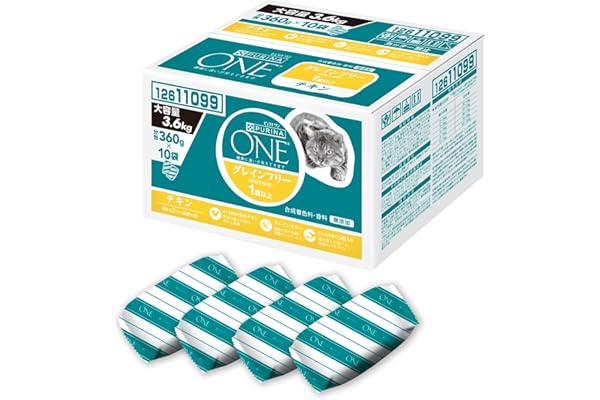 Purina One Cat Dry Grain-Free Chicken, For Ages 1 and Up, 8.9 lbs (3.6 kg), 12.7 oz (360 g) x 10 Bags