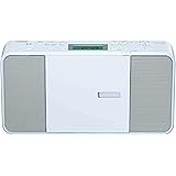 東芝 CDラジオ TY-C251(W) コンパクト スリム ボディー 縦型 ワイドFM 対応 外形寸法 280×149×63mm 質量 約1.2kg