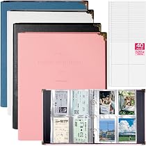 Amazon.co.jp: ブロマイド収納 40ページ 320枚 ポストカードホルダー