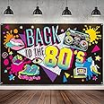 80's Party Decorations Back to The 80's Banner 80's Backdrop Background Decoration for Photography Background 80's Party Supp