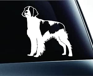 Amazon アイリッシュ レッド アンド ホワイト セッター足プリント犬子犬ペットファミリーbreed Love車トラックステッカーウィンドウ ホワイト Expressdecor 外装 エアロパーツ 車 バイク